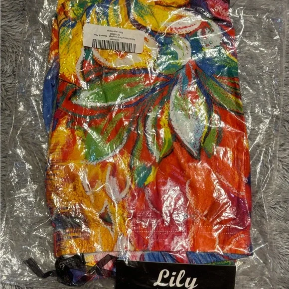 Colorful Floral Women's Leggings, Lily by Firmiana - Picture 2 of 10